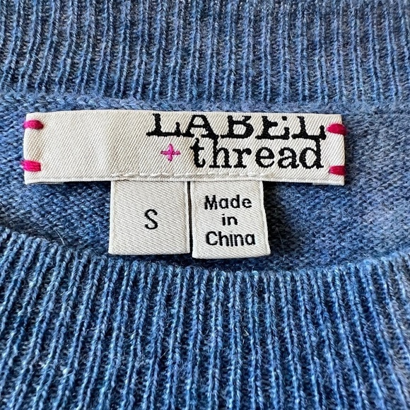 Label + Thread Luxe Anti-mix crew tiger print wool and cashmere sweater - Picture 3 of 11